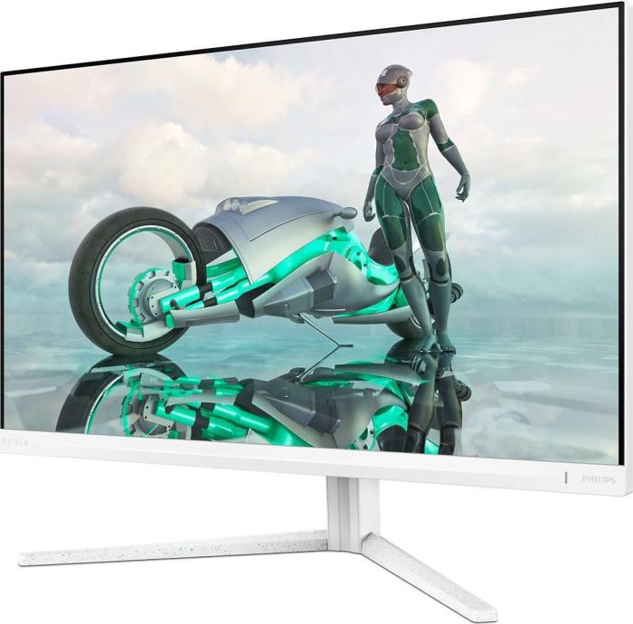 (27) Philips Evnia 27M2N3201A/00 (LED IPS, 1920x1080, 300, 1000:1, 1ms, sRGB 128%, 180Hz) (2xHDMI 2.0, DP 1.4, Audio), głośniki (2x2W), pivot, biały