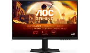 (24) 23.8 AOC 24G42E (IPS, 1920x1080, 300, 1ms, 130% sRGB, HDR10, 180Hz) (1xHDMI 2.0, DP 1.4), czarny
