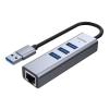 Unitek H1906A USB-C Hub (3xUSB 3.1, GigabitEthernet LAN RJ45 WoL)