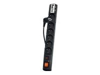 Acar USB (3.0m) 6 gniazd (czarny) [W0158]