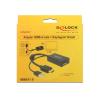 Delock adapter HDMI(M) / DisplayPort 1.2(F) + zasilanie USB (24 cm) [62667]