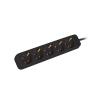 Lanberg PS0 Schuko (1.5m) czarny (5 gniazd bez wyłącznika) [PS0-05F-0150-BK]