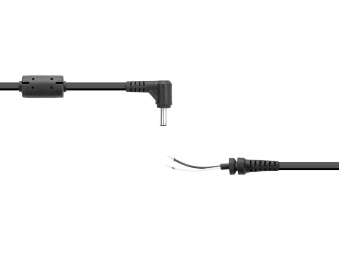 Wtyk z kablem do notebooków Asus, HP wtyczka 4.5x3.0mm + PIN / 2Pin [DC-AS19474P]