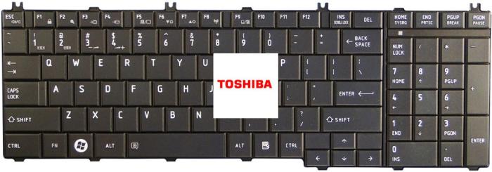 Klawiatura do notebooka Toshiba Satellite C660 C660D