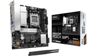 Asrock B850M ROCK WIFI (AMD B850) [AM5, 4xDDR5 do 8000MHz, (HDMI 2.1) (2xM.2, 1xPCIe 5.0 x16, 1xPCIe 3.0 x16 (x4), WiFi 6E, BT 5.3, micro ATX]