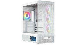 Modecom Volcano AQ400 ARGB (4x120mm) (2xUSB-A 3.2 Gen1, 1xUSB-C Gen2, 1xJack) (biały)