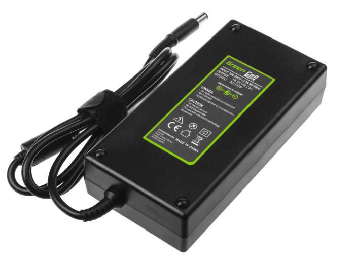 GreenCell zasilacz do laptopa DELL 19.5V / 9.23A / 180W z wtyczką 7.4x5.0mm + PIN [AD107P]