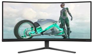 (34) Philips 34M2C3500L/00 (VA WLED, Zakrzywiony 1500R,  3440x1440, 300, 1ms, 125%sRGB, 180Hz) (2xHDMI 2.0, DP 1.4 Audio) czarny