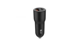 Gembird ładowarka samochodowa USB QC3.0, Type-C PD, 38, (czarny) [TA-UC-AC2PDQC38-CAR-01]