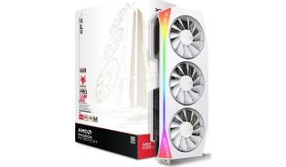 Radeon RX 9070XT XFX 16GB GDDR6 Mercury OC White Magnetic Air Edition with RGB [RX-97TMARGW9] (1xHDMI 2.1b, 3xDP 2.1a) (256-bit, PCI-E 5.0)