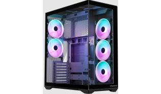 Modecom Volcano Space XL ARGB 5F Full Tower (czarny) (5x140mm) (2xUSB 3.2 Gen1, 1xUSB-C 3.2 Gen2, 1xjack)