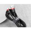 Baseus kabel szybkiego ładowania i transmisji (Fast Charge) USB-C (M) / USB (M) (1.0 m) (czarno-czerwony) [CATKLF-B91]