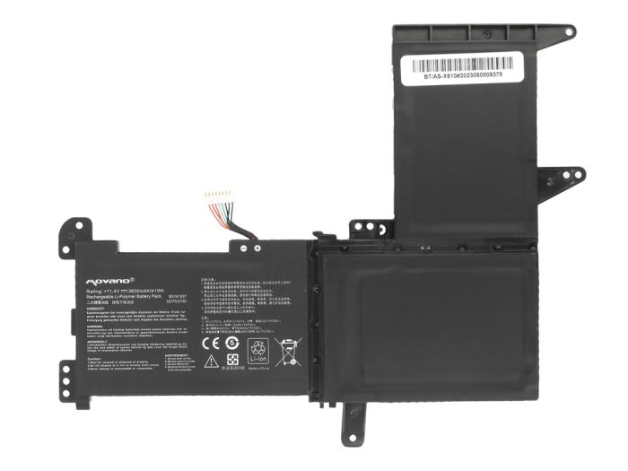Movano bateria Asus Vivobook 15 X510, S15 S510UA 11.4V, 3600mAh (41Wh) 3 ogniwa [BT/AS-X510]