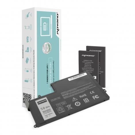 Movano bateria Dell Inspiron 15 5542, 14 5445 7.4V/7.6V, 7600mAh, 58Wh [BT/DE-5445-7.4]