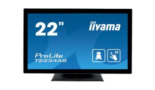 (22) Iiyama T2234AS-B1 (IPS dotykowy, 1920x1080, 350, 1000:1, 8ms, 60Hz) (HDMI, 2xUSB 2.0 OTG, 2xUSB 3.0, LAN) (VESA) głośniki, pivot, czarny