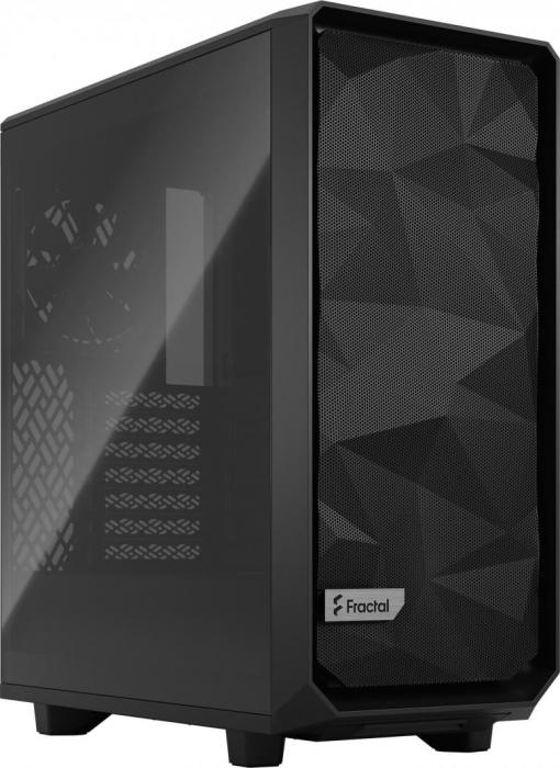 Fractal Design Meshify 2 Compact Black TG Light Tint (szkło hartowane) (1x USB-C 3.2 Gen2, 2x USB 3.2 Gen1) (4x2.5, 2x3.5) [FD-C-MES2C-03]