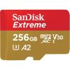 Secure Digital 256GB Sandisk Micro SDXC Extreme UHS-I U3 A2 C10 V30 + adapter (160/90MB/s) [SDSQXA1-256G-GN6MA]