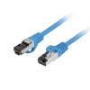 Lanberg (1.0m) Kabel sieciowy (Patchcord) kat.8.1 S/FTP LSZH CU Fluke Passed (niebieski) [PCF8-10CU-0100-B]