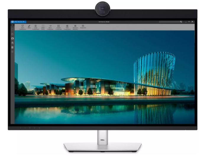 32’’ Dell UltraSharp U3224KBA 6K (IPS 6K, 6144x3456, 450, 5ms, 100% sRGB, 60Hz) (HDMI 2.0, DP 1.4, 4xUSB 3.1, USB-C PD 15W, USB-C/DP, RJ45) pivot, głośniki 14W, kamera, srebrny [210-BHNX]