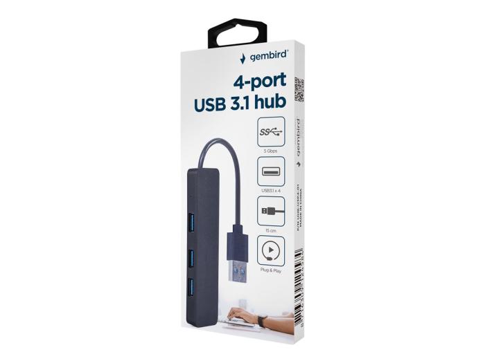 Gembird USB-A HUB (4xUSB 3.1) [UHB-U3P4-04]