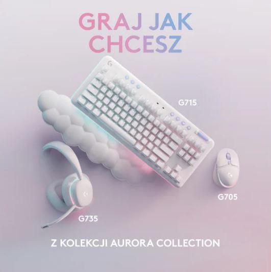 Logitech G715 Linear (mechaniczna, GX Red) (biały) [920-010692]