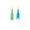 Lanberg patchcord światłowód SM SC/APC-SC/UPC SIMPLEX 3mm LSZH G657A1 żółty (1m) [FO-SASU-SS21-0010-YE]