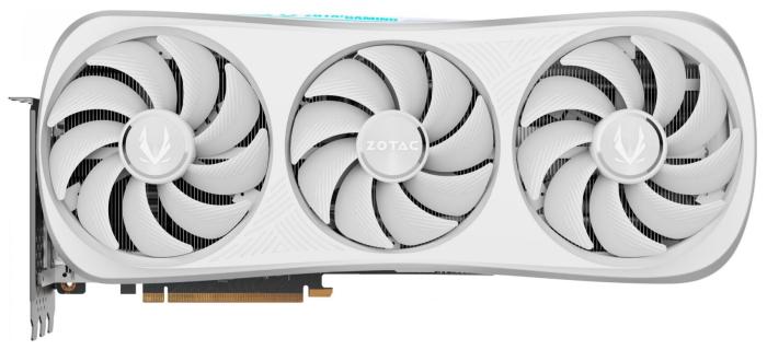 GeForce PCI-E RTX4090 Zotac 24GB GDDR6X Trinity OC White [ZT-D40900Q-10P] (1xHDMI 2.1, 3xDP 1.4a) (384-bit, PCI-E 4.0)