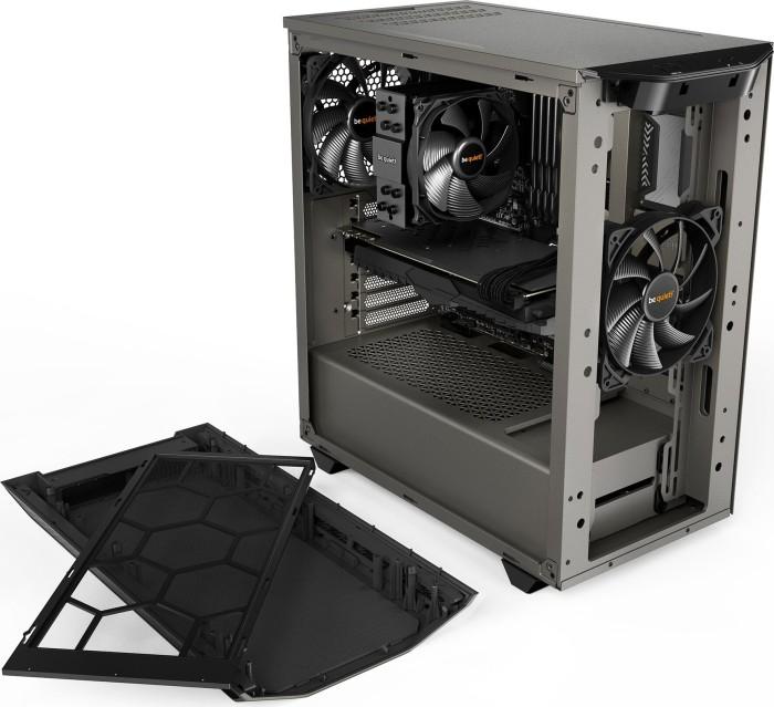 be quiet! Pure Base 500 Metallic Gray ATX Midi (metal) (2xUSB 3.2 Gen1) (5x2.5, 2x3.5/2.5) [BG036]