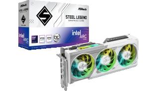 Asrock Intel Arc B580 12GB GDDR6 Steel Legend 12GB OC [B580 SL 12GO] (1xHDMI 2.1, 3xDP 2.1) (192-bit, , PCI-E 4.0, 2x8-pin)