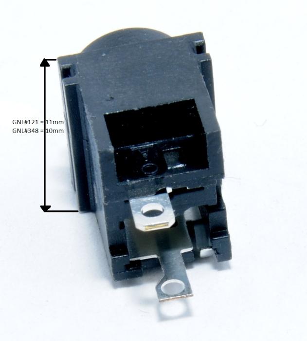 Gniazdo zasilania GNL348 do wtyczki 6.5x4.4mm (wysokość 10mm) do notebooków Sony VGN-C FE FS FW FZ NR TZ series