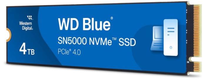 WD Blue SN5000 4TB SSD M.2 2280 PCIe Gen4x4 NVMe TLC (5500/5000MB/s) [WDS400T4B0E]