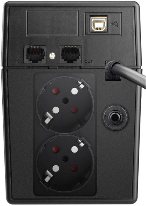 UPS POWERWALKER LINE-INTERACTIVE 600VA 2X SCHUKO 230V, PURE SINE WAVE, RJ11/45 IN/OUT, USB, LCD [VI 600 SW]