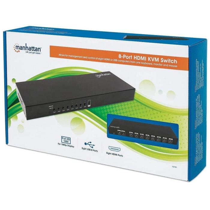 Przełącznik Manhattan KVM 8/1 HDMI [152785]