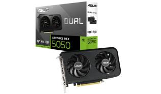 GeForce RTX5050 Asus 8GB GDDR6 Dual OC [DUAL-RTX5050-O8G, 90YV0N72-M0NA00] (1xHDMI 2.1b, 3xDP 2.1b) (128-bit, PCIe 5.0)