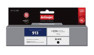 AH-913BR (913) - czarny, wkład z atramentem ActiveJet, 70 ml, zamiennik L0R095AE (HP PageWide: 352dw, 377dw. HP PageWide Pro: 452dw, 452dwt, 477dw, 477dwt MFP)