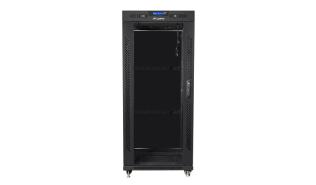 Lanberg szafa rack stojąca 19 27U 800x1200 drzwi szklane (czarny) [FF01-8227-12BL]