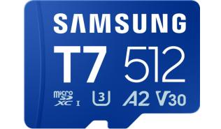 Secure Digital 512GB Samsung Micro SDXC T7 UHS-I U3 A2 V30 (170MB/s) [MB-MB512T/WW]