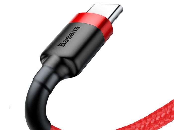 Baseus kabel szybkiego ładowania i transmisji (Fast Charge) USB-C (M) / USB (M) (1.0 m) (czerwony) [CATKLF-B09]