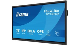 (75) Iiyama ProLite TE7515A-B2AG (VA, 3840x2160, 550, 6.5ms, 60Hz) (2xHDMI, 1 x DP, 1 x USB-C 3.2 Gen1 5Gb) głośniki, Czarny