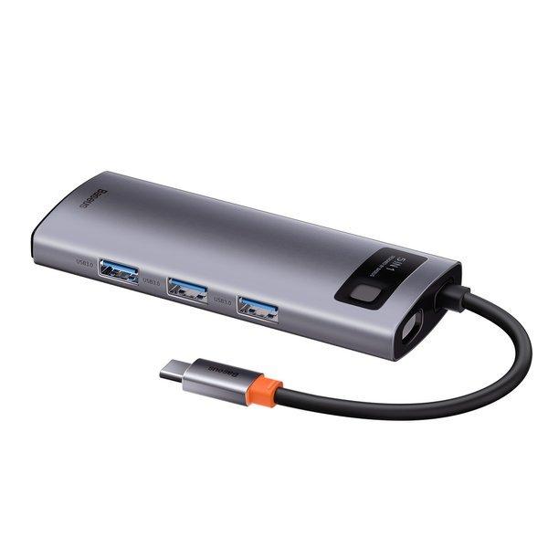Baseus CAHUB-CX0G USB-C (3xUSB 3.0, 1xUSB-C PD 100W, HDMI 4K)
