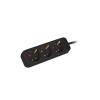 Lanberg PS0 Schuko (1.5m) czarny (3 gniazda bez wyłącznika) [PS0-03F-0150-BK]