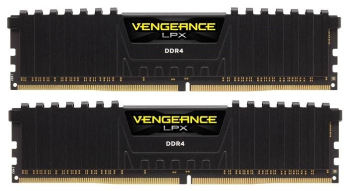 DDR4 16GB (2x8GB) 3000 MHz Corsair Vengeance LPX CL15 Black [CMK16GX4M2B3000C15]