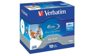 BD-R Verbatim 50GB x6 Printable 10-pack Jewel [43736]