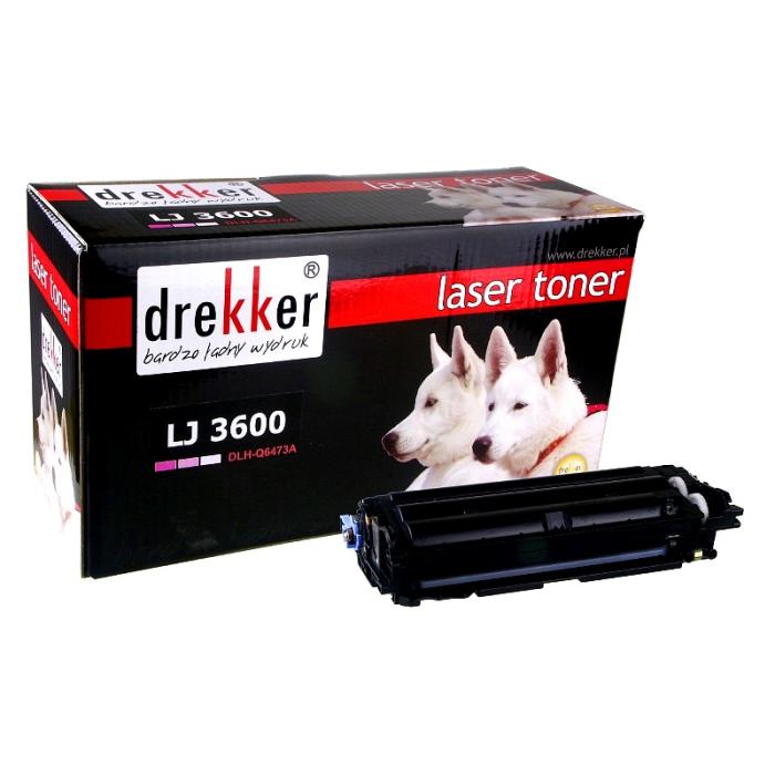 DLH-Q6473A (502A) - magenta, toner Drekker, 4000 stron (zamiennik Q6473A) (HP Color LaserJet 3600, 3600dn, 3600n)
