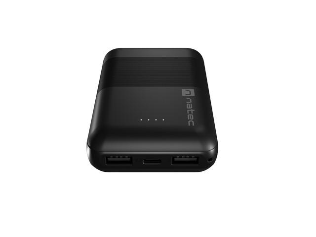 Power Bank Natec Trevi Compact 10000mAh 2xUSB-A, 1xUSB-C (czarny) [NPB-1941]