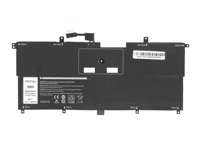 Mitsu bateria Dell XPS 13 9365 7.4V/7.6V, 4000mAh (30Wh) 4 ogniwa [BC/DE-XPS13-9365]