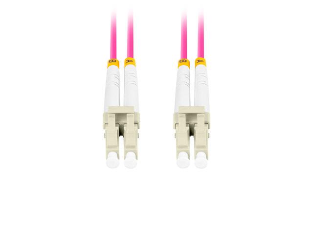 Lanberg patchcord światłowód MM LC/UPC-LC/UPC DUPLEX 3mm OM4 50/125 LSZH fioletowy (5m) [FO-LULU-MD41-0050-VT]