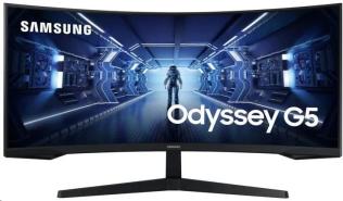 (34) Samsung Odyssey LC34G55TWWRXEN (VA W-zakrzywiony 1000R, 3440x1440, 250, 4ms, 165Hz) (HDMI 2.0, DP 1.4) czarny