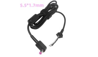 Wtyk z kablem do notebooków Acer, Dell, Packard Bell wtyczka 5.5x1.7mm [AP-5 / DC-ACE19474 oryginalny]