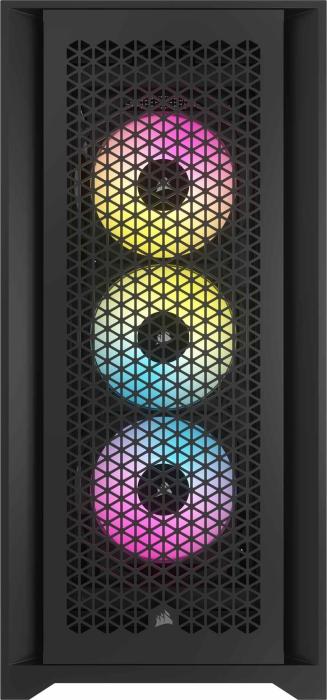 Corsair iCUE 5000D RGB Airflow Tempered Glass Mid-Tower Black (szkło hartowane) (2x2.5, 2x3.5/2.5) (2xUSB 3.2 Gen1, 1xUSB-C Gen1)  [CC-9011242-WW]